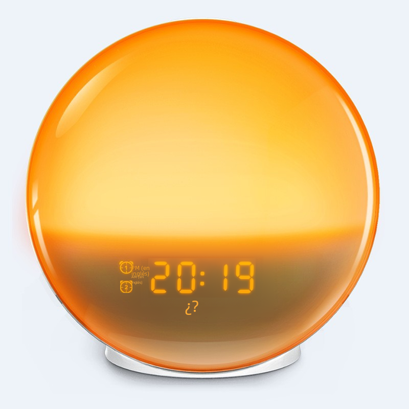 LED Sunrise Alarm Clock with Colorful Ambient Light